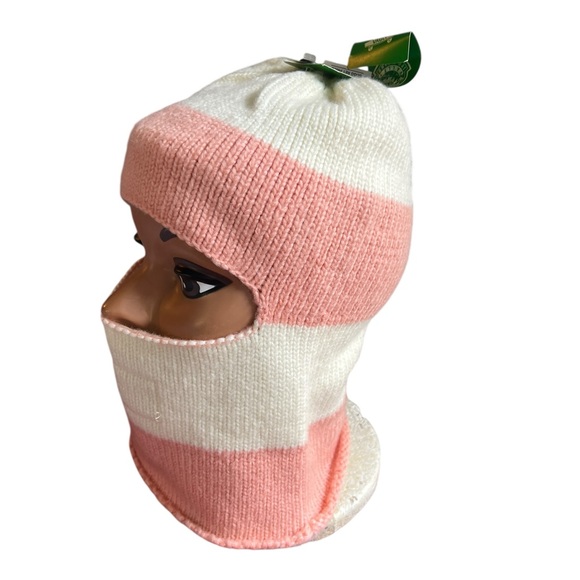Vans Pink and white Rugby Striped Ski mask - Picture 1 of 3